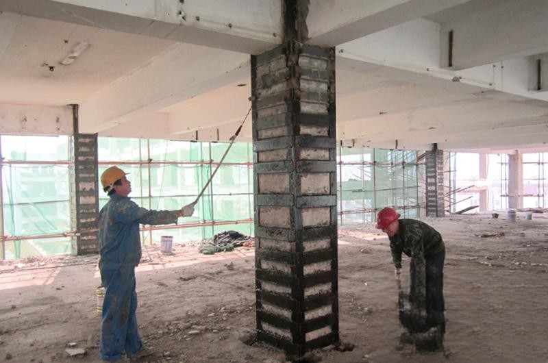 察哈尔右翼后型钢外包钢加固施工的质量怎么做检测？